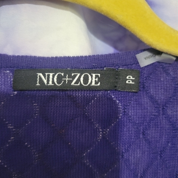 NIC+ZOE Women's Rare Raised Convertible Draped Linen Cardigan Sweater Size XL - Picture 6 of 9